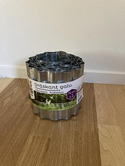 Gräskant galvaniserad