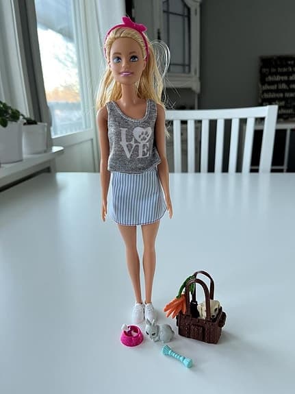 Barbiedocka med tillbehör