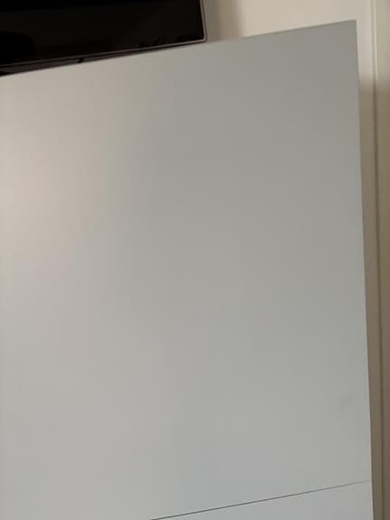 Ikea BESTÅ förvaring vit med ljusgrå luckor