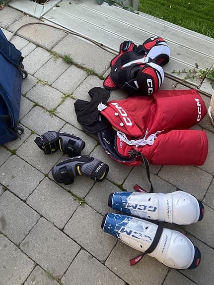 hockey skydd ”inkluderar bagen”