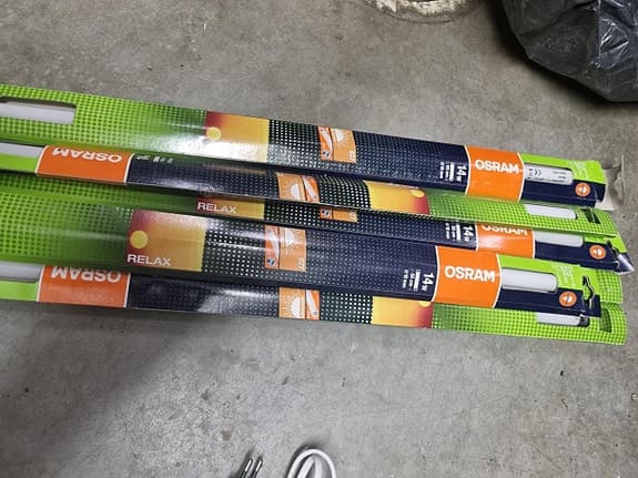 Minintesa lysrörsarmatur ink lysrör