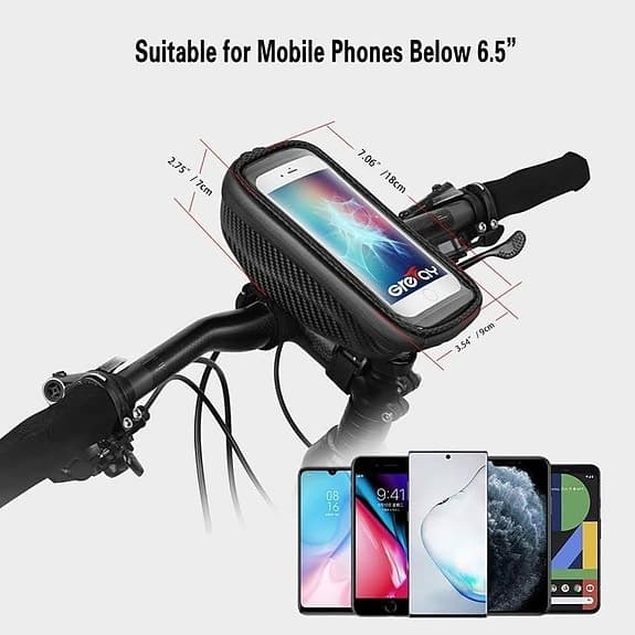 Mobiltelefonhållare för cyke