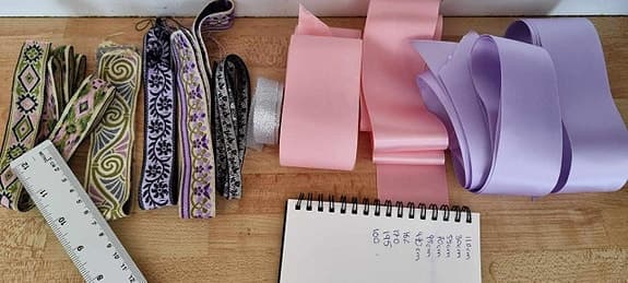 Fina band till hår el sömnad tex 10 olika