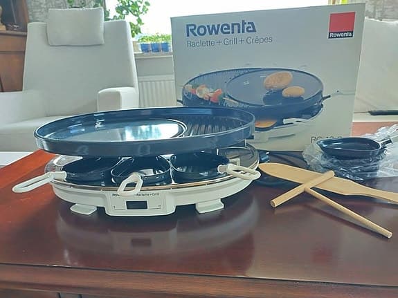 Fransktillverkad elgrill med crepespanna från Rowenta