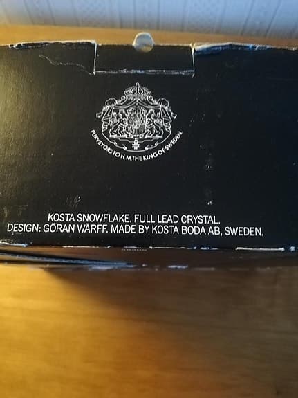 Kristall skål Snöflingan