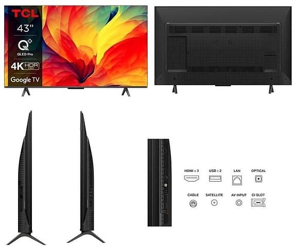 Smart QLED 4K tv 43 inch -Latest model with original packing