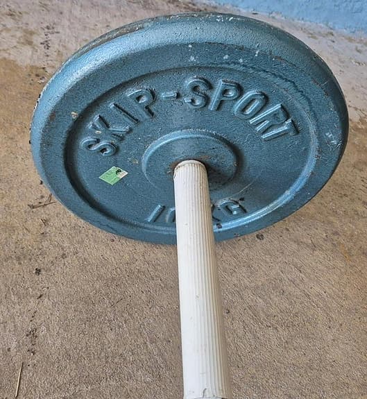 Skivstång 120cm med 2 st 10kg vikter