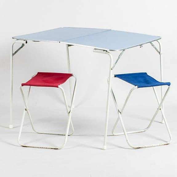 Campingset med bord + 2 stolar