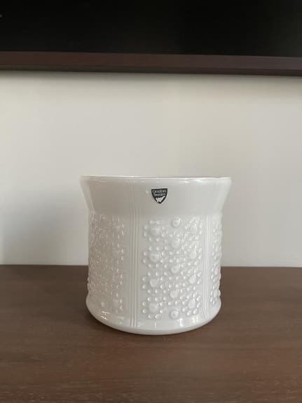 Orrefors Sweden ”Olle Alberius” vas/kruka i glas
