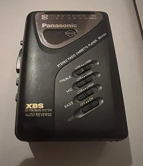 Panasonic Portabel Kassettbandspelare Fm Mottagare Nyskick