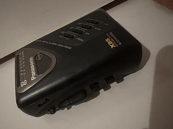 Panasonic Portabel Kassettbandspelare Fm Mottagare Nyskick
