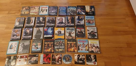 40 st DVD-filmer i fint skick!