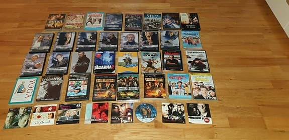 40 st DVD-filmer i fint skick!