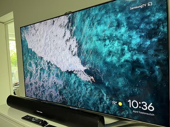 55" Samsung TV stativ väggfäste chromecast gen1 AppleTv ge
