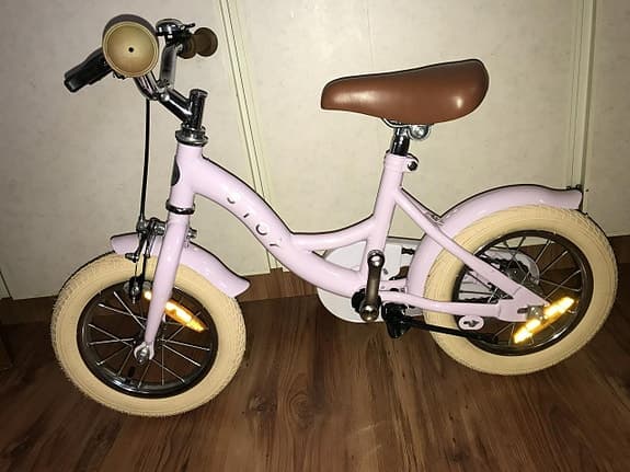 stoy barncykel 12 tum rosa