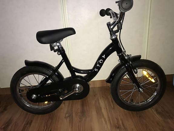stoy 14 tum barncykel svart