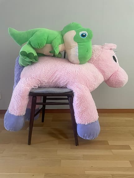 jättestora gosedjur