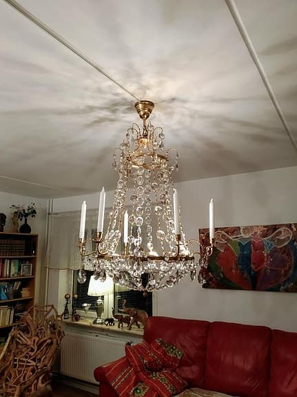 Kristallkrona av Bröderna Hanson från 1934