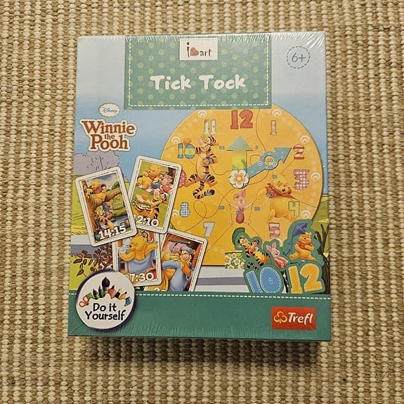 Winnie the Pooh Tick Tock spel, 6+, Helt ny.