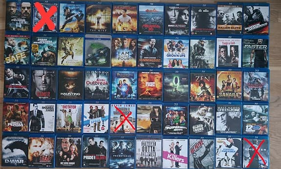 Blu-ray-filmer – från 50 kr/st