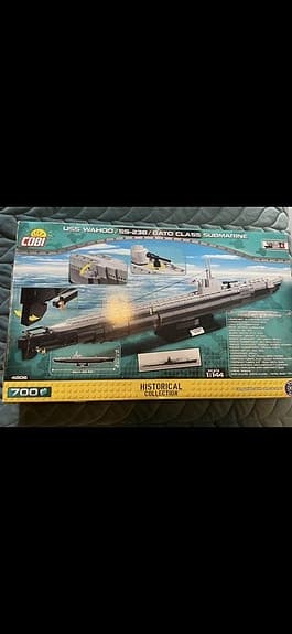 Cobi USS Waho / SS-238 / Gato Class Submarine, 700 delar