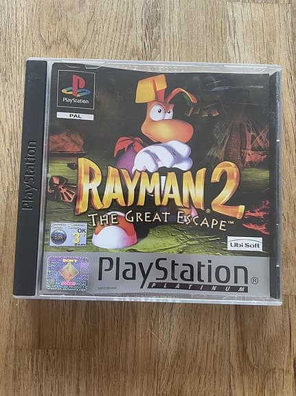 Rayman 2 - The Great Escape PLATINUM, Playstation 1.
