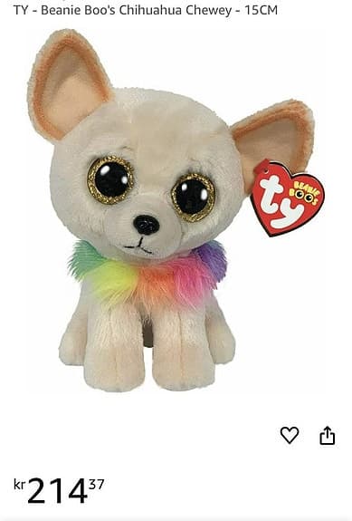 TY Beanie Boo’s Chewey – gulligt gosedjur för barn & sa