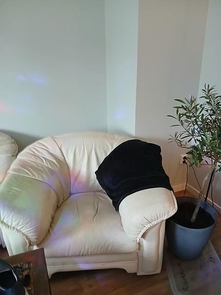 Äkta Skinn soffa. Nyskick.