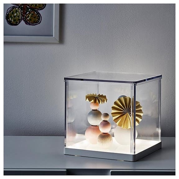 Vintage IKEA ljusbox SYNAS lampa display