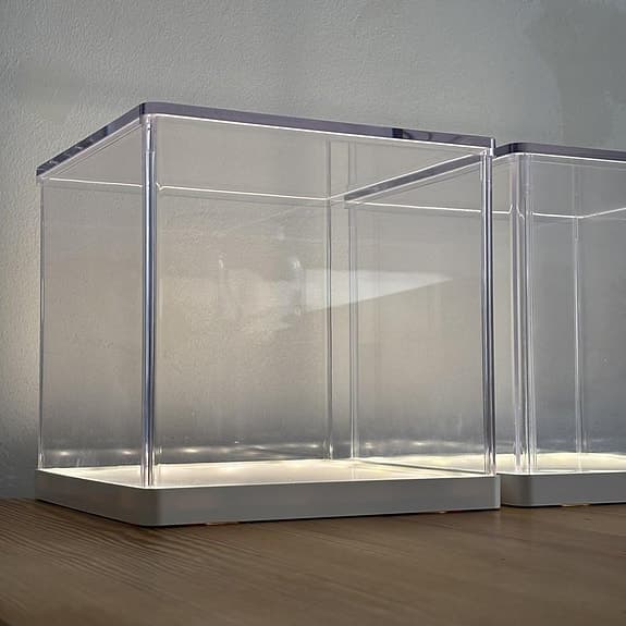 Vintage IKEA ljusbox SYNAS lampa display