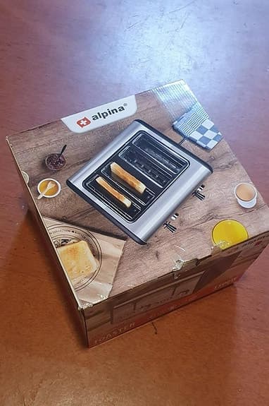 Brödrost 4 Skivor 230V 1500W - Alpina