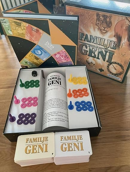 Familje Geni -trevligt brädspel