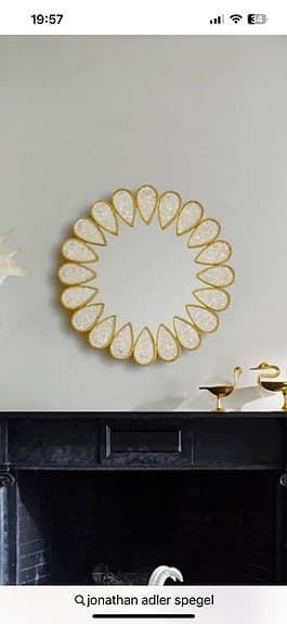 Jonathan Adler Spegel mässing/pärlemor