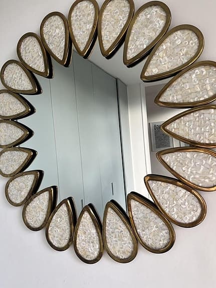 Jonathan Adler Spegel mässing/pärlemor