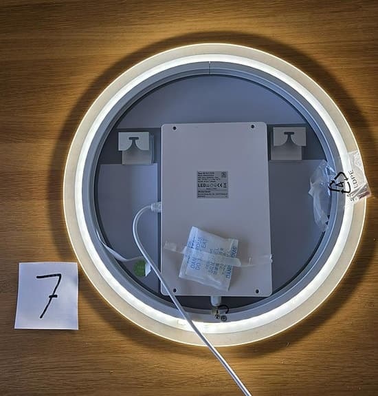 Spegel med LED-belysning (50cm)