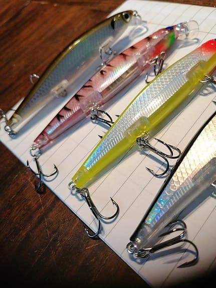 Fiskedrag wobblers blandade färger