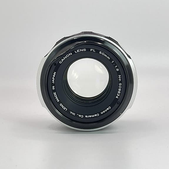 Canon FL 50mm f/1,8 objektiv – FL-fattning, fint skick