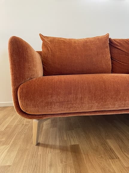 Moa 4-Sits Soffa med fotpall och 2 kuddar
