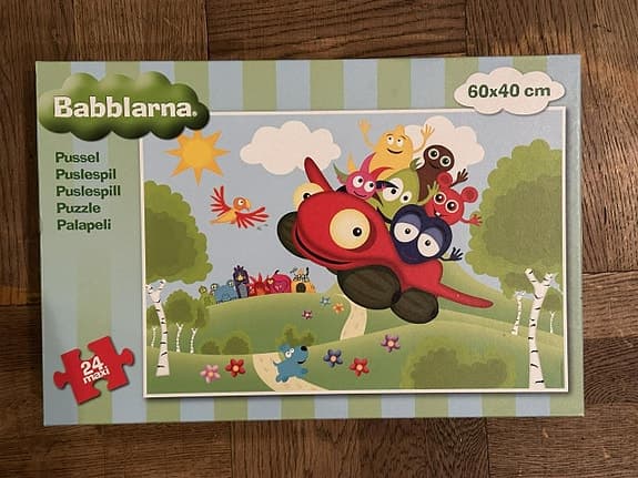 Babblarna pussel - 24 bitar - 60 x 40 cm- komplett