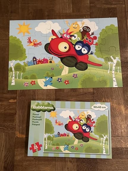 Babblarna pussel - 24 bitar - 60 x 40 cm- komplett