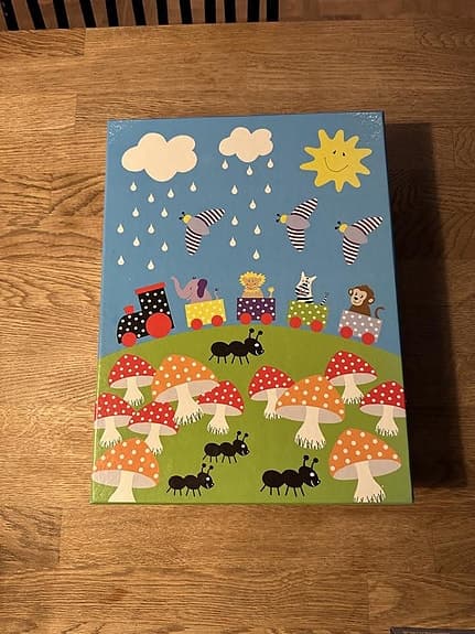Jabadabado golvpussel pussel 80 x 60 cm 28 stora pusselbitar