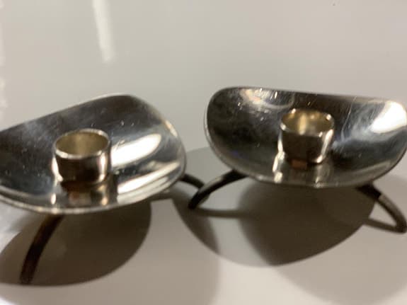 Vintage ALTA ljusstakar i nysilver från COHR Danmark