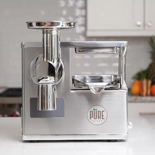 Pure Juicer, 2-stegs juicepress, Gerson terapi godkänd