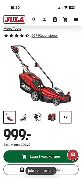 Elgräsklippare 1300 W 230 V 33 cm