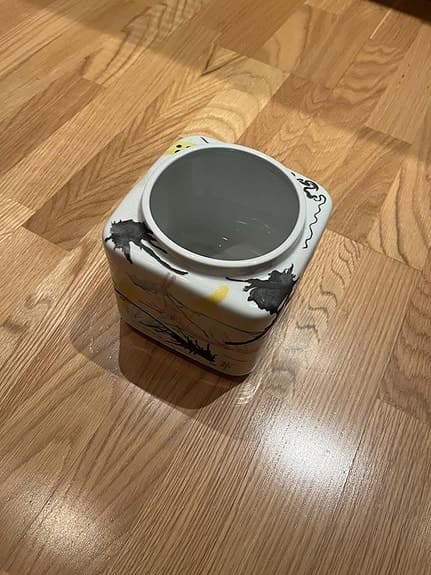 Ny, Färgglad keramik kruka