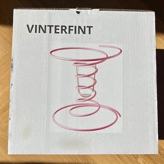NY! Vinterfint rosa vas IKEA Gustaf Westman, i förpackning