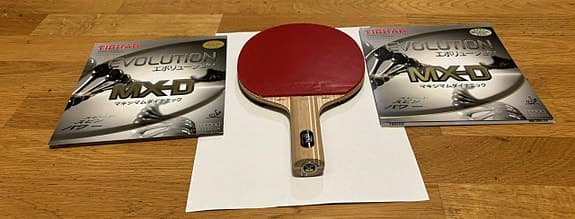 Offensiv pingisracket STIGAstomme + TIBHAR MX-D