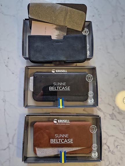 Mobilväska / Bältesväska i äkta premium läder