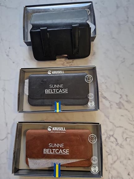 Mobilväska / Bältesväska i äkta premium läder