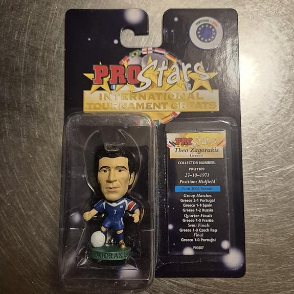 Zagorakis Grekland Prostars Fotbollsfigur